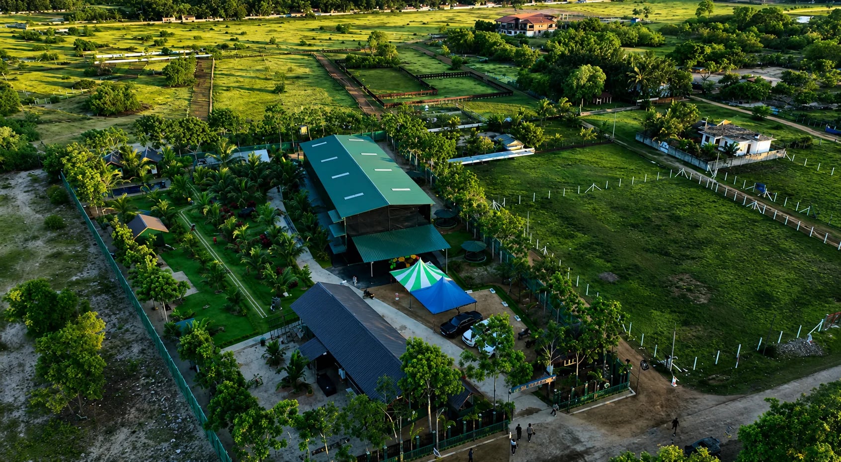Chill Hutz — Garden Resort, Restaurant & Cricket Stadium, built by Suboth Ragunathan